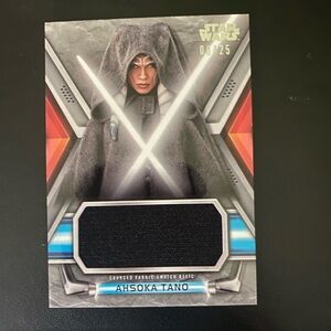 Topps Star Wars Trading Card with Black and Silver Design